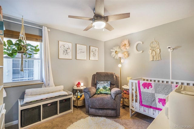 7780 S Kendall Blvd, Littleton, CO 80128 - bedroom with carpet and ceiling fan