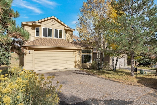 view of front of house featuring a garage