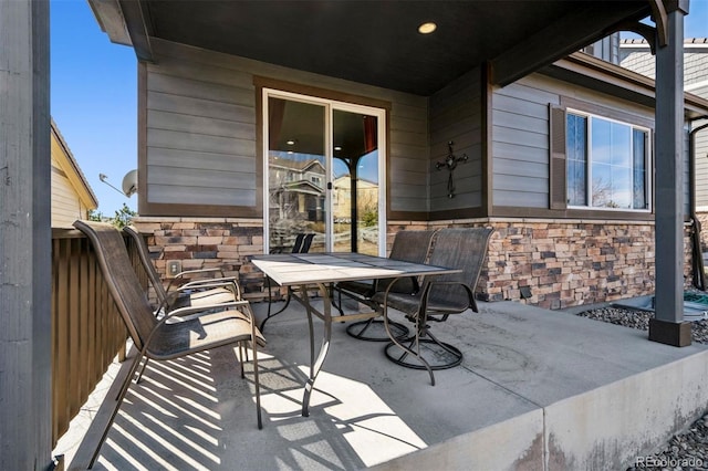 view of patio / terrace with outdoor dining area