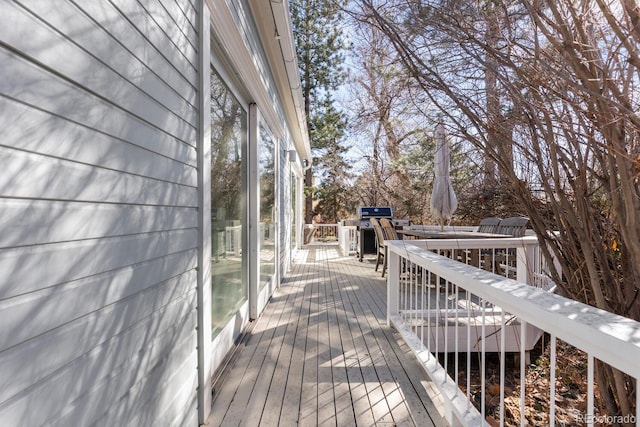 view of wooden terrace