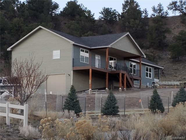 6750 County Road 110a, Salida, CO 81201 - rear view of house featuring stairway