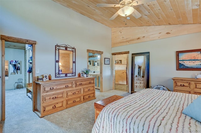 24700 US Highway 285, Buena Vista, CO 81211 - bedroom featuring carpet, vaulted ceiling, wooden ceiling, a walk in closet, and a closet