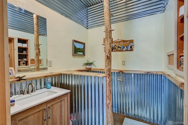 24700 US Highway 285, Buena Vista, CO 81211 - bathroom featuring wainscoting and vanity