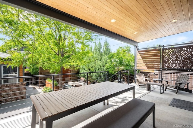 2669 N Cherry St, Denver, CO 80207 - view of patio with a balcony