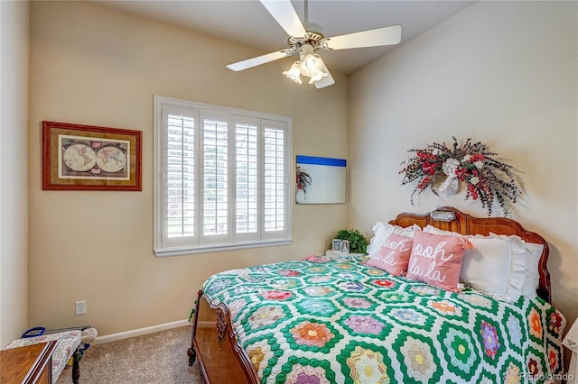 10292 Nickolas Ave, Highlands Ranch, CO 80130 - carpeted bedroom featuring baseboards and ceiling fan