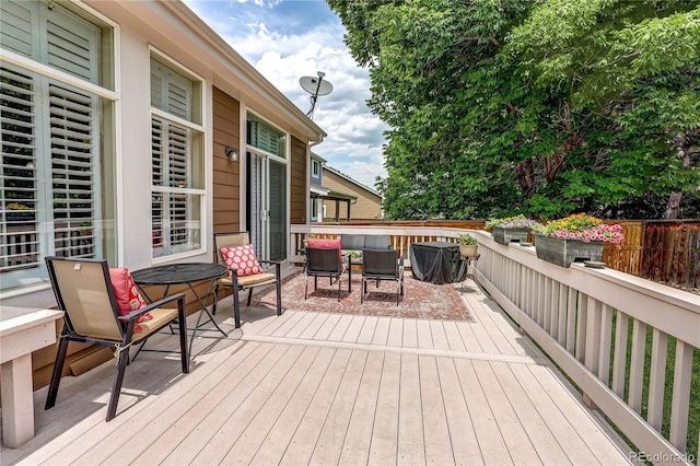 10292 Nickolas Ave, Highlands Ranch, CO 80130 - view of wooden terrace