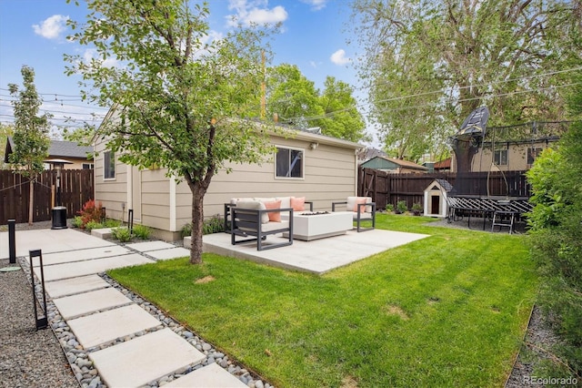 1526 S Gaylord St, Denver, CO 80210 - rear view of house with a patio and an outdoor living space