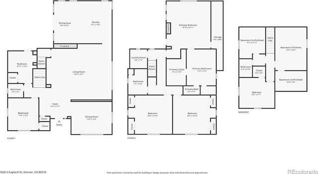 1526 S Gaylord St, Denver, CO 80210 - home floor plan