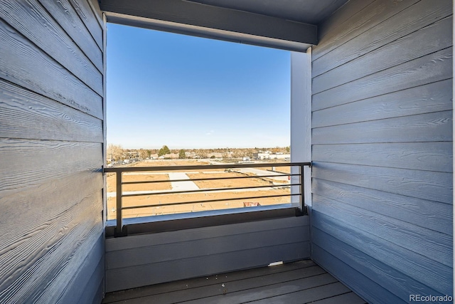 view of balcony