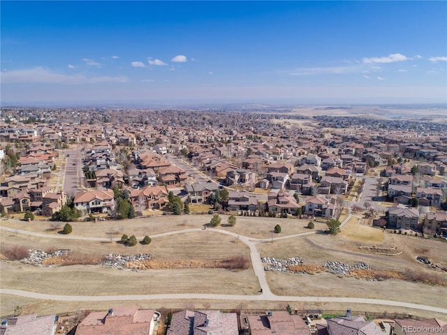 drone / aerial view featuring a residential view