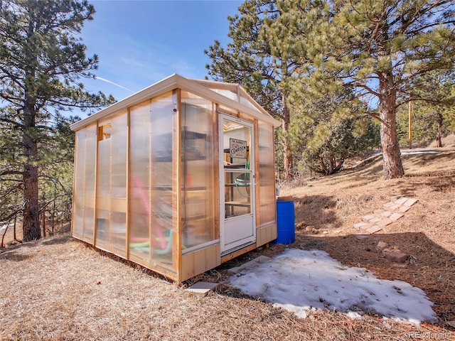 view of greenhouse