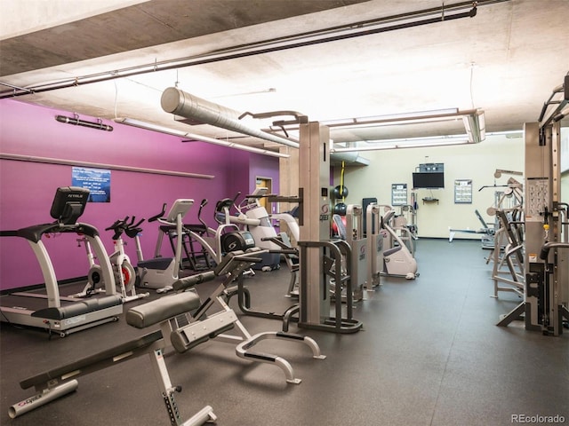 1401 Wewatta St Unit 911, Denver, CO 80202 - view of exercise room