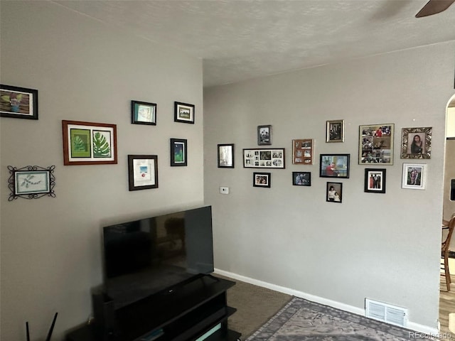 interior space with visible vents and baseboards