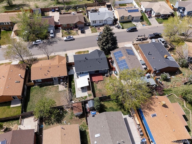 birds eye view of property featuring a residential view
