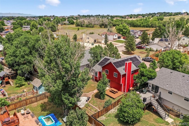 1024 Bromefield Dr, Fountain, CO 80817 - aerial view of residential area featuring a tree filled landscape