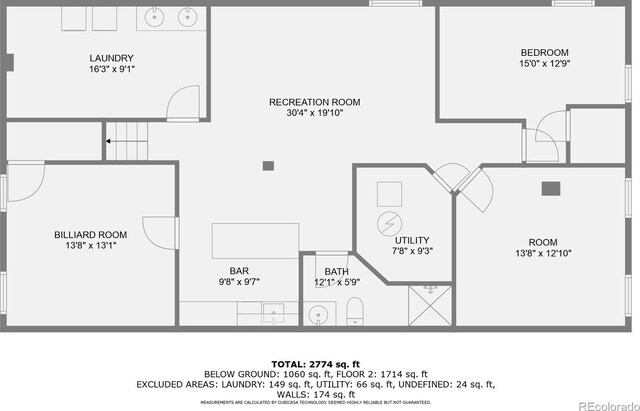 8600 W 2nd Ave, Lakewood, CO 80226 - floor plan / room layout