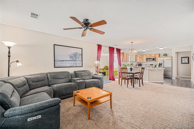 19481 E 50th Pl, Denver, CO 80249 - living area featuring ceiling fan