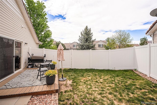 19481 E 50th Pl, Denver, CO 80249 - view of yard with a deck