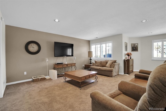 3325 W 111th Loop Unit C, Westminster, CO 80031 - carpeted living area featuring recessed lighting