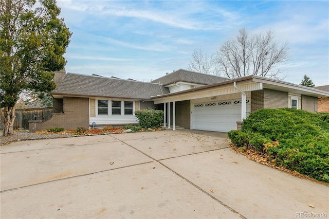 ranch-style house with a garage