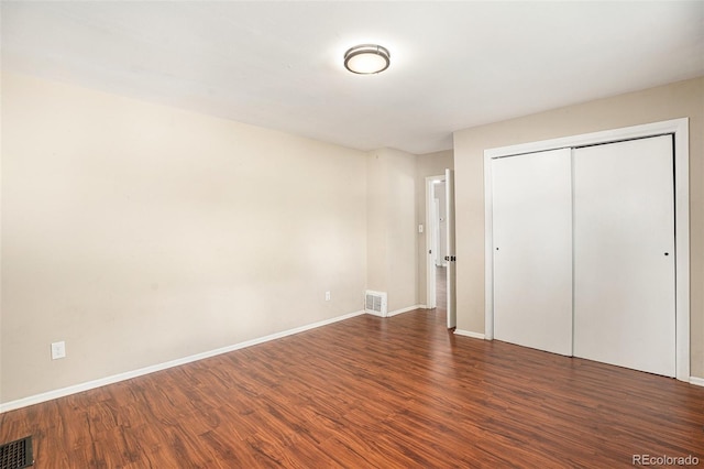 529 S Prospect St, Colorado Springs, CO 80903 - unfurnished bedroom featuring wood finished floors and a closet