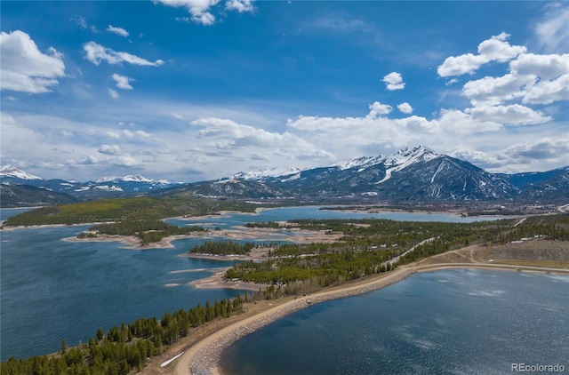105 Windflower Ln, Frisco, CO 80443 - aerial view of a water and mountain view