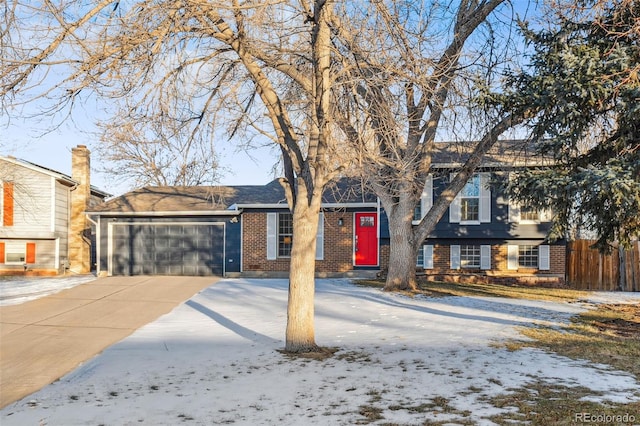 view of front of house featuring a garage