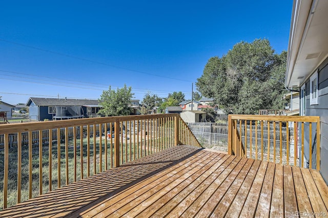 view of wooden terrace