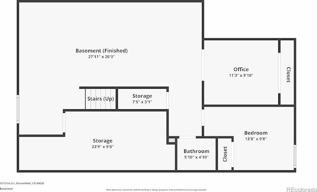 1313 Iris Cir, Broomfield, CO 80020 - view of home floor plan