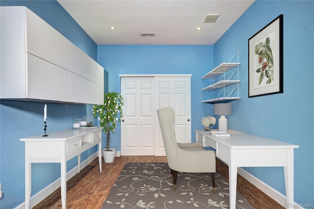 1313 Iris Cir, Broomfield, CO 80020 - office space with dark wood-type flooring and baseboards