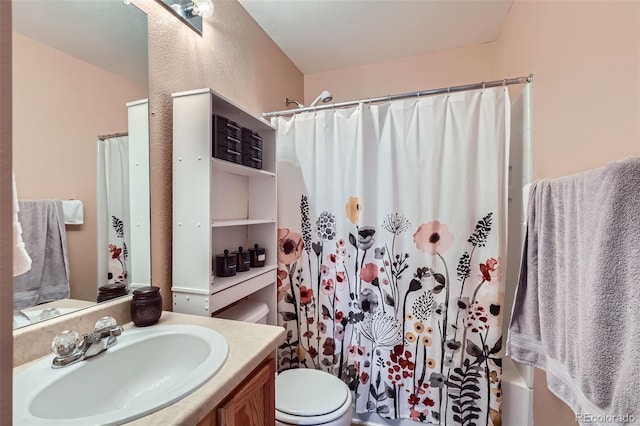 5535 Flanders Way, Denver, CO 80249 - bathroom with vanity and shower / bath combination with curtain