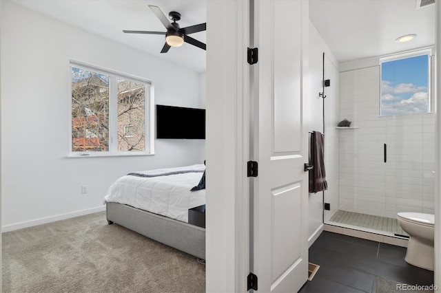3101 W 47th Ave Unit 14, Denver, CO 80211 - bedroom featuring a ceiling fan and baseboards