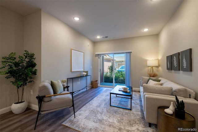 9992 W Victoria Pl Unit 103, Littleton, CO 80127 - living area with wood finished floors and recessed lighting