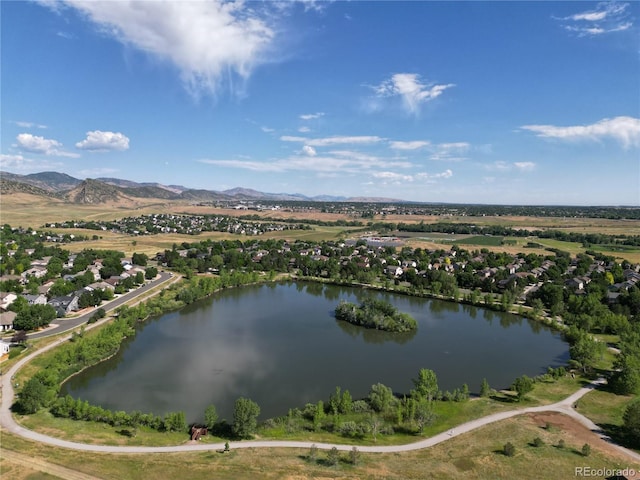 9644 S Estes Way, Littleton, CO 80127 - bird's eye view of a water and mountain view