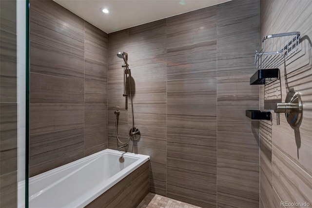 1750 Wewatta St Unit 1102, Denver, CO 80202 - bathroom with tile walls
