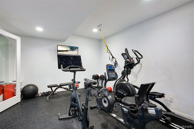 9980 Newton Ct, Westminster, CO 80031 - exercise room with visible vents and recessed lighting