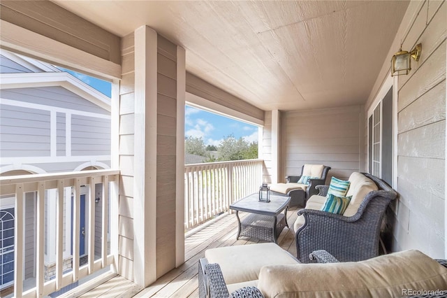 balcony with an outdoor living space