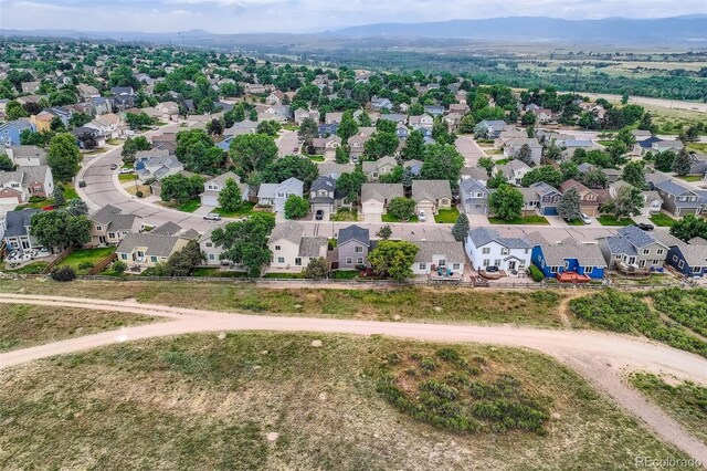3691 Bucknell Dr, Highlands Ranch, CO 80129 - aerial view of residential area featuring mountains