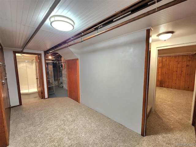 18 Columbia Dr, Julesburg, CO 80737 - finished basement with carpet and wood walls