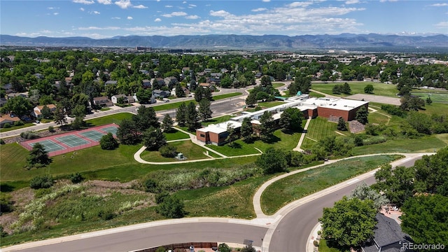 7865 S Lafayette Ct, Centennial, CO 80122 - aerial view of residential area with a mountainous background
