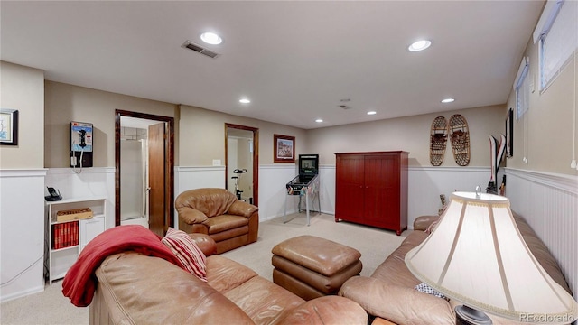 7865 S Lafayette Ct, Centennial, CO 80122 - living area with light colored carpet and recessed lighting