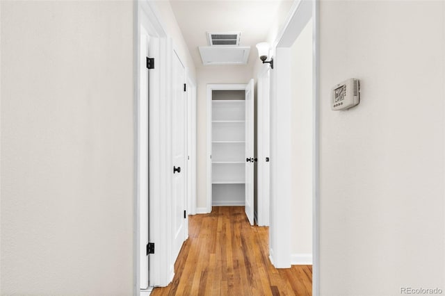7555 E 22nd Ave, Denver, CO 80207 - corridor with light wood-style flooring and baseboards