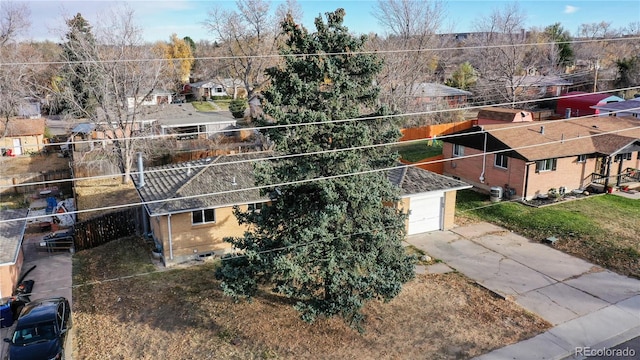 birds eye view of property