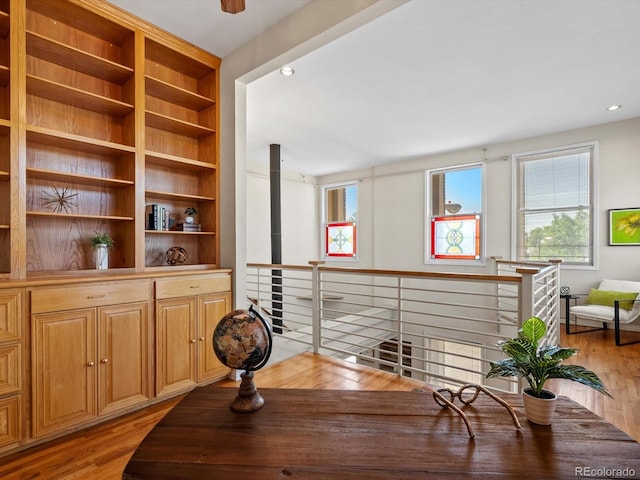 225 N Lincoln St Unit 4, Denver, CO 80203 - dining area with light wood-style flooring and recessed lighting