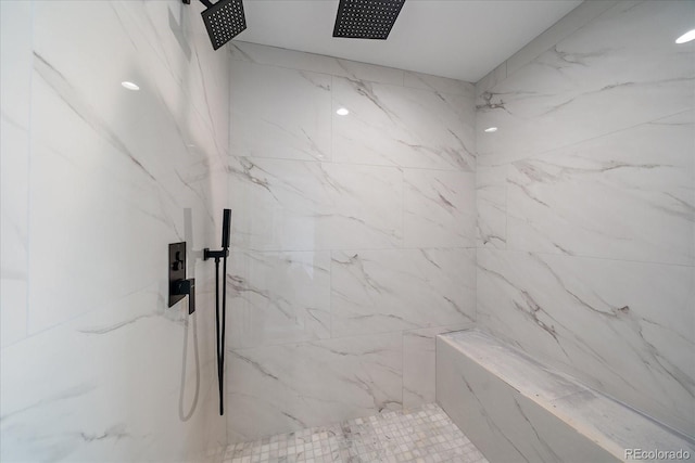 5838 S Louthan St, Littleton, CO 80120 - full bath with a marble finish shower