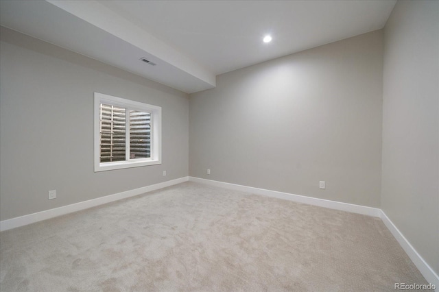 5838 S Louthan St, Littleton, CO 80120 - unfurnished room with light colored carpet and recessed lighting