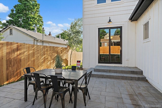 5838 S Louthan St, Littleton, CO 80120 - view of patio / terrace with outdoor dining space