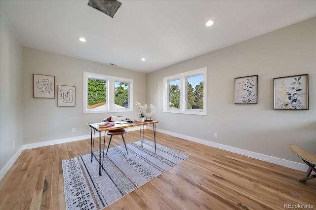5838 S Louthan St, Littleton, CO 80120 - office featuring light wood finished floors and recessed lighting
