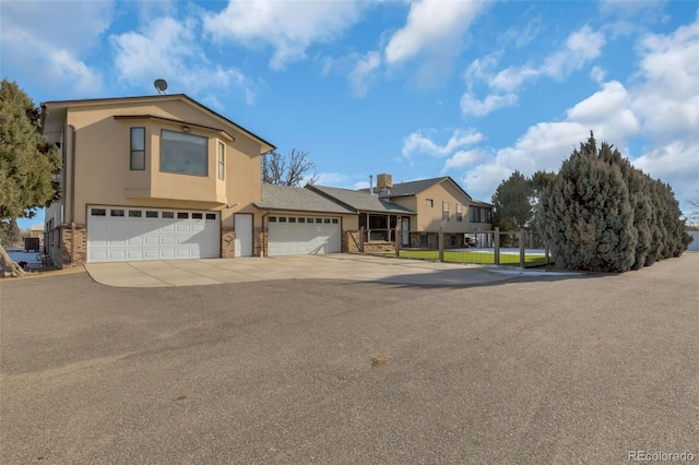 view of front of house featuring a garage