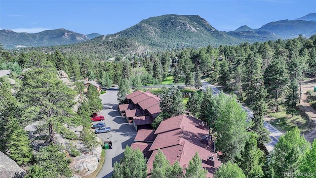 620 Macgregor Ave Unit 11, Estes Park, CO 80517 - view of mountain backdrop with a heavily wooded area